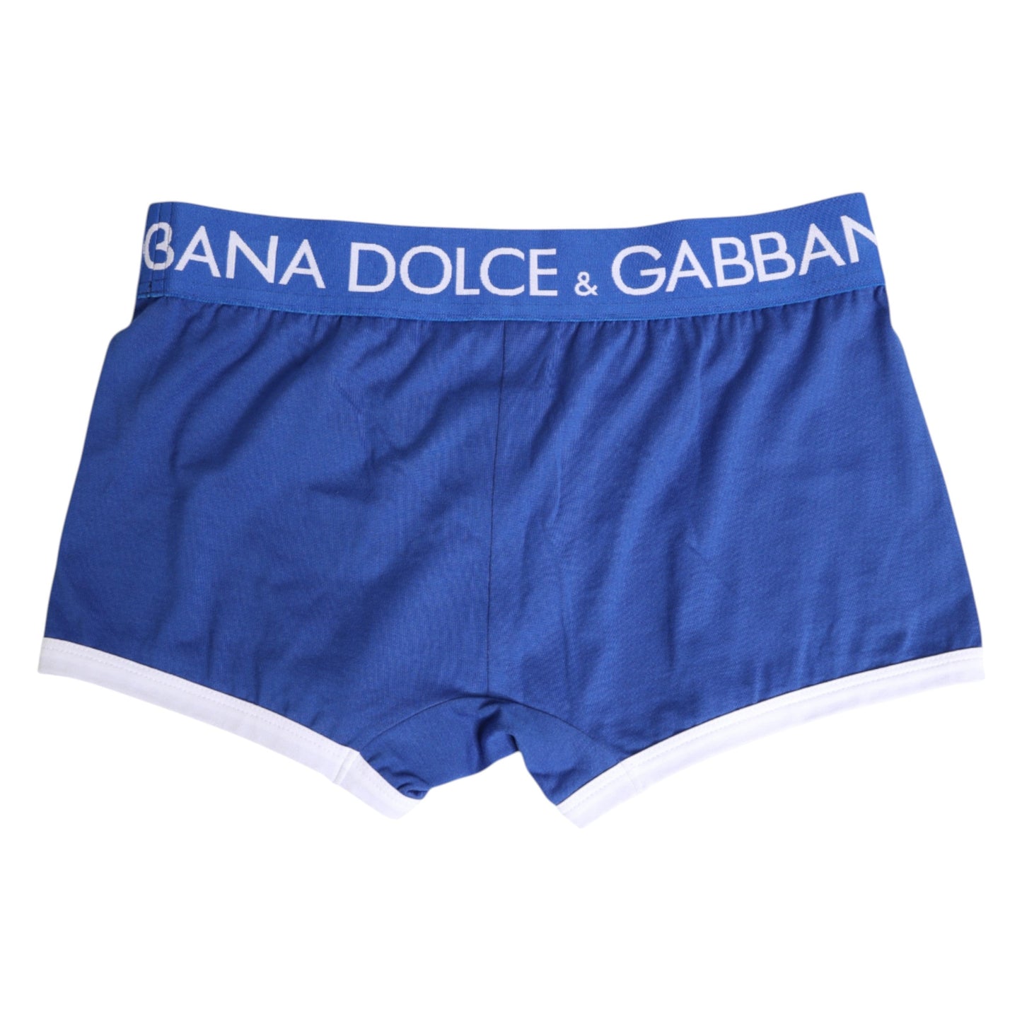 Dolce & Gabbana Blue Cotton Stretch Regular Boxer Underwear