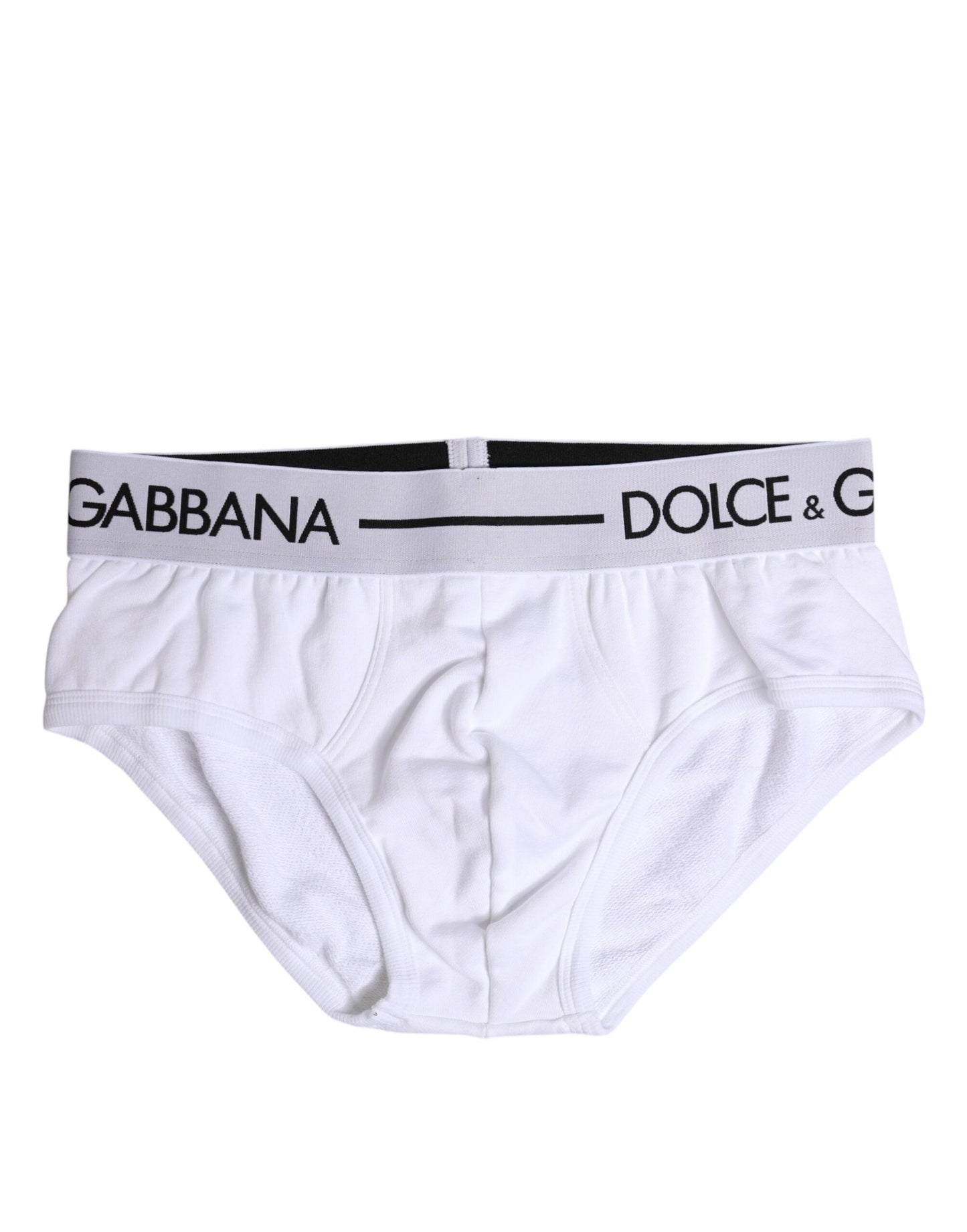 Dolce & Gabbana White Cotton Stretch Regular Brief Underwear