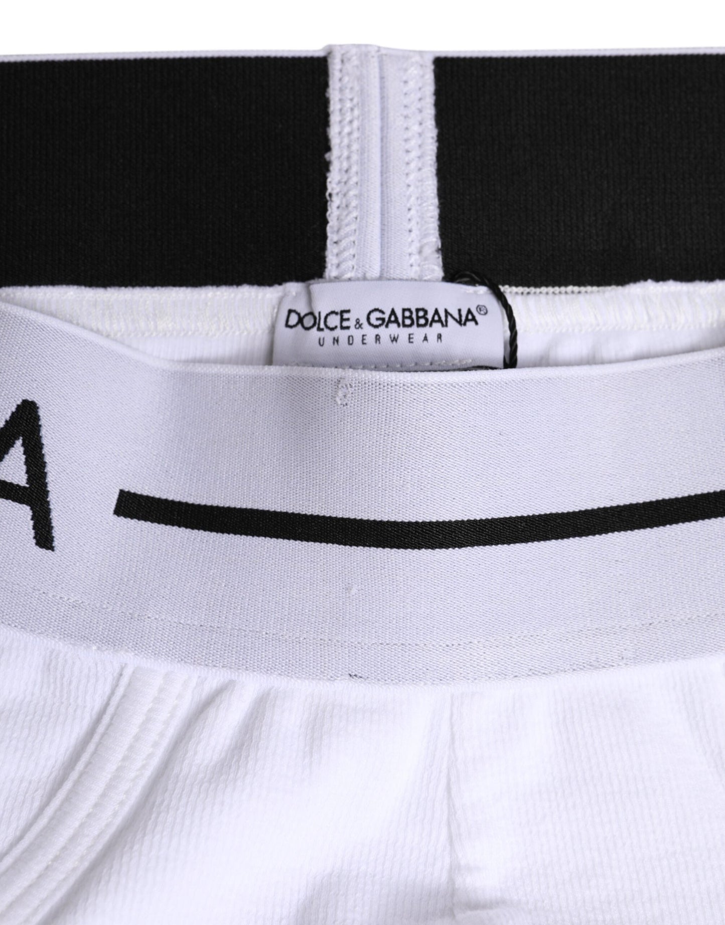 Dolce & Gabbana White Cotton Stretch Regular Brief Underwear