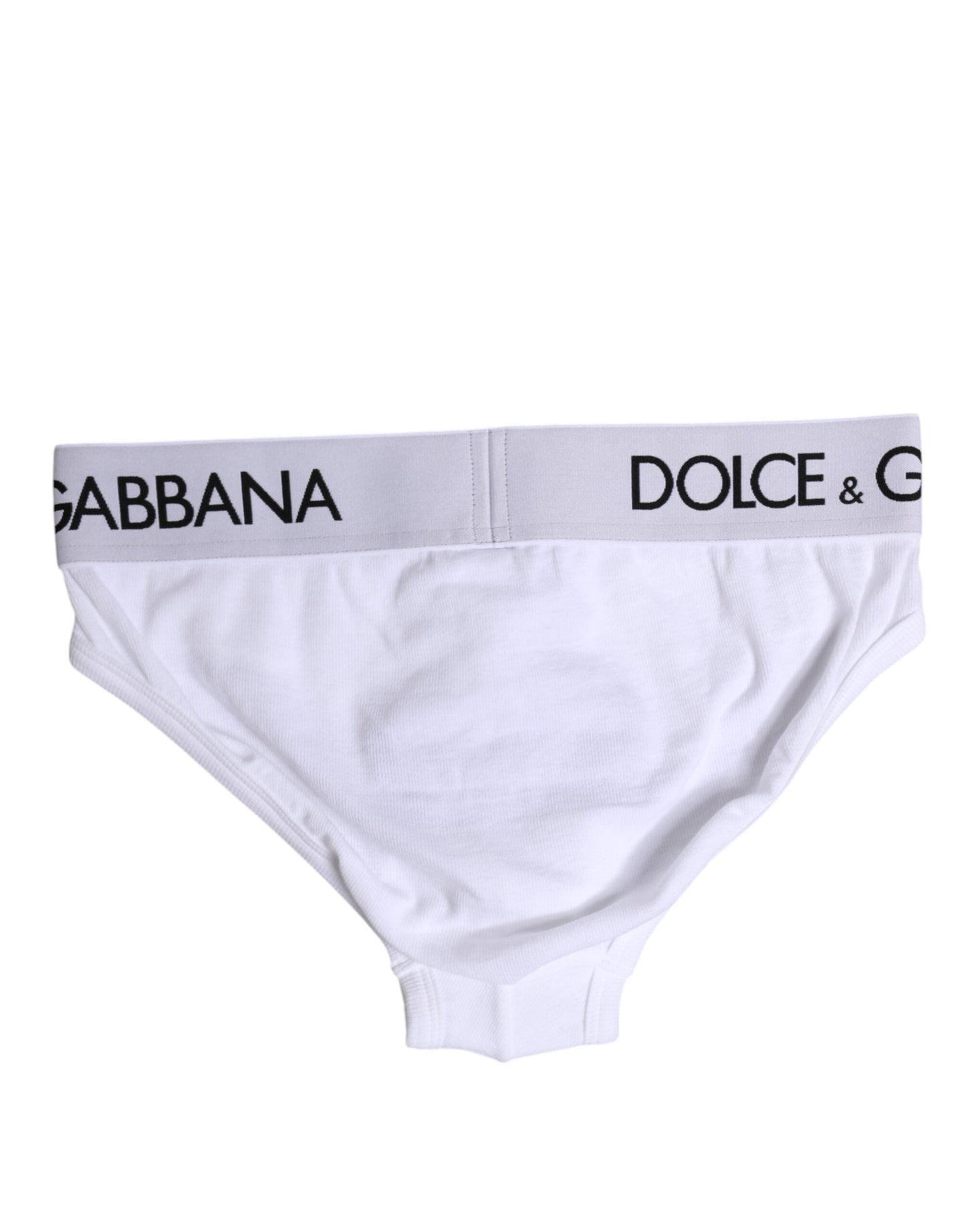 Dolce & Gabbana White Cotton Stretch Regular Brief Underwear