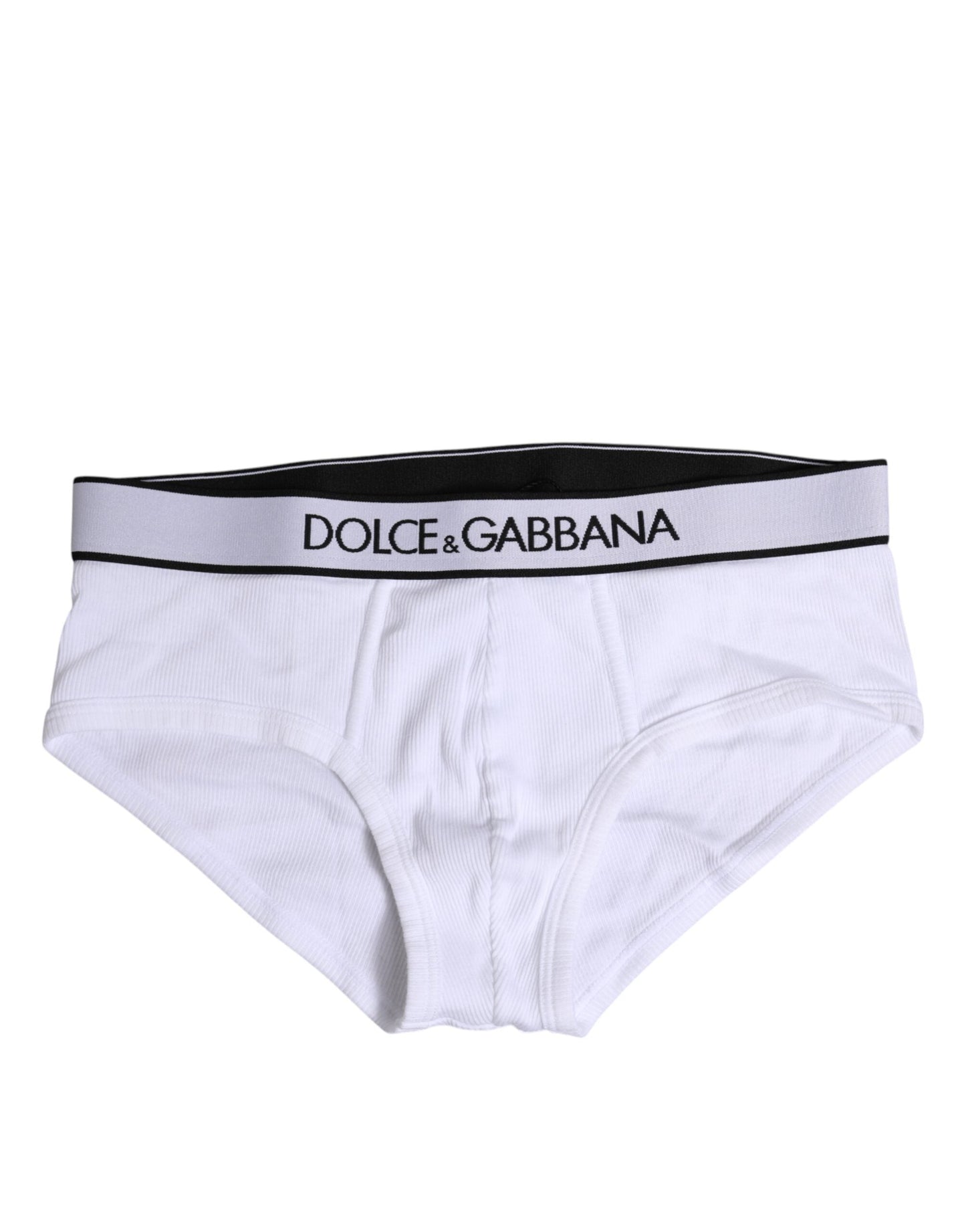 Dolce & Gabbana White Cotton Stretch Regular Brief Underwear