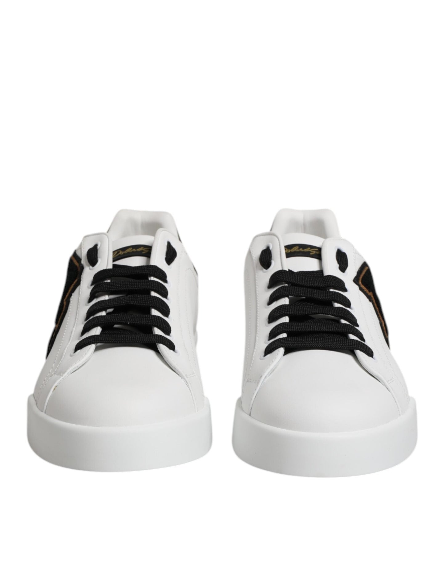 Dolce & Gabbana White DG Logo Portofino Low Top Sneakers Shoes