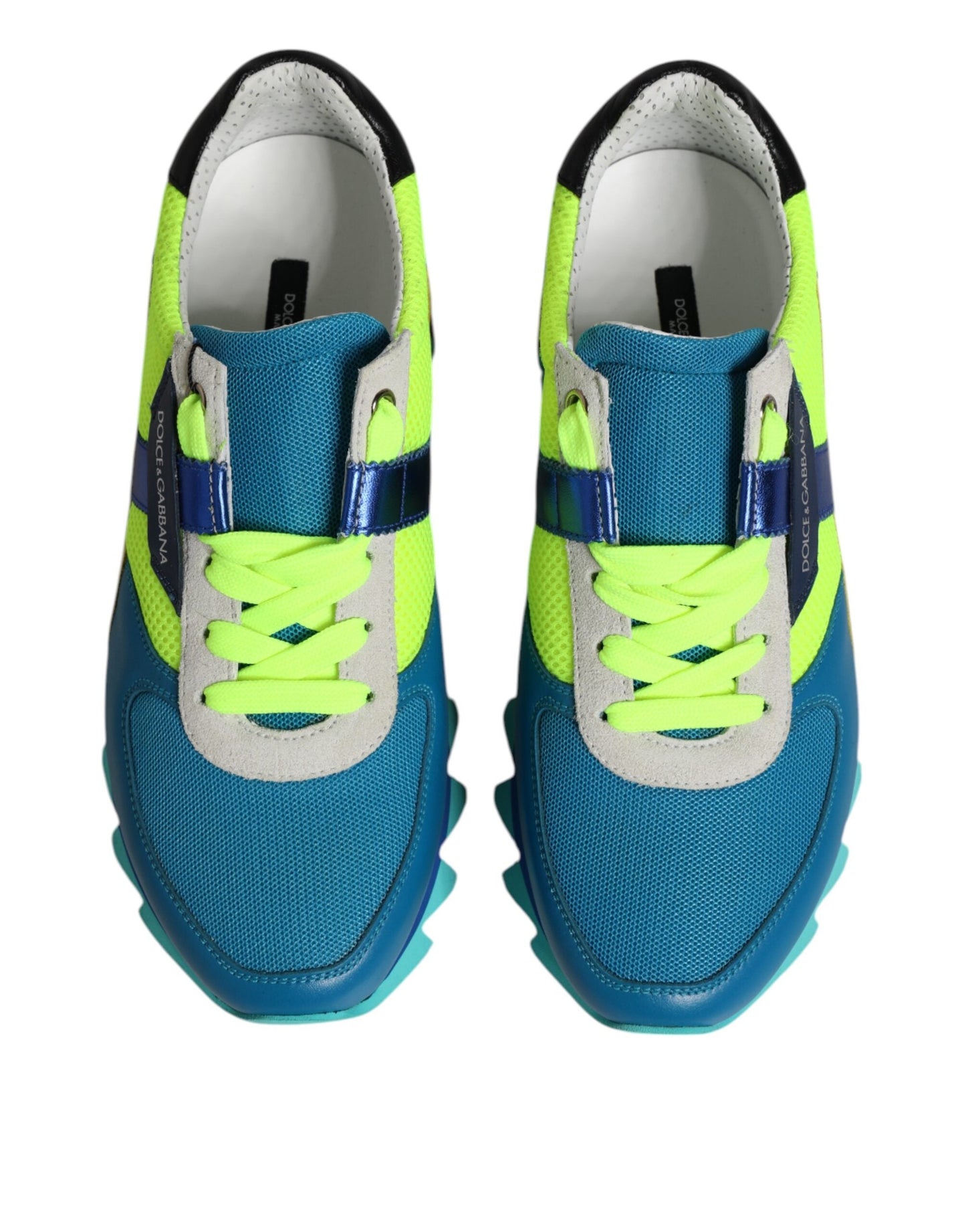 Dolce & Gabbana Multicolor Leather Low Top Men Sneakers Shoes