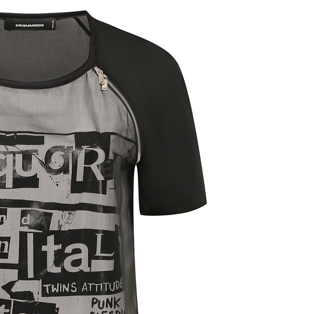 Dsquared² Silk Printed Mini Dress