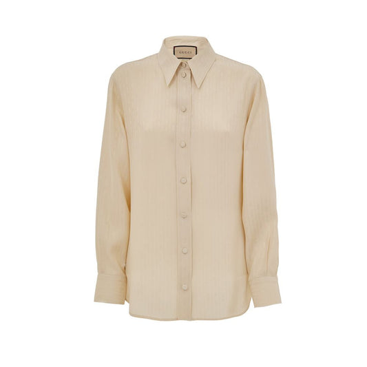 Gucci Beige Silk Shirt