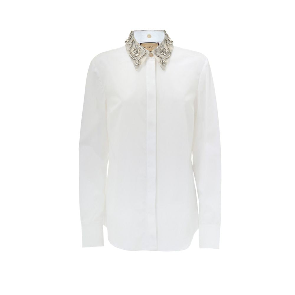 Gucci White Cotton Shirt