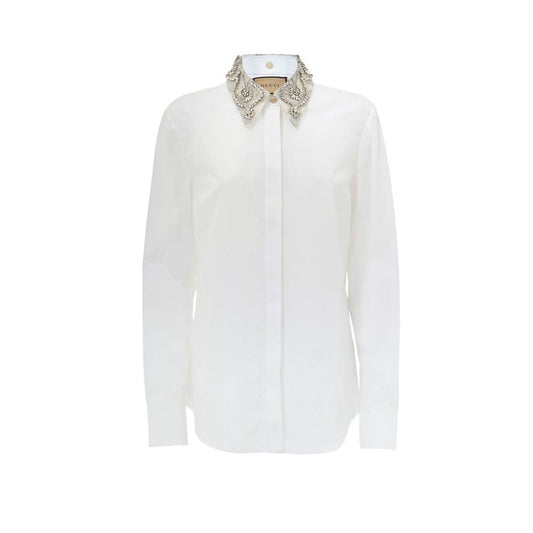 Gucci White Cotton Shirt