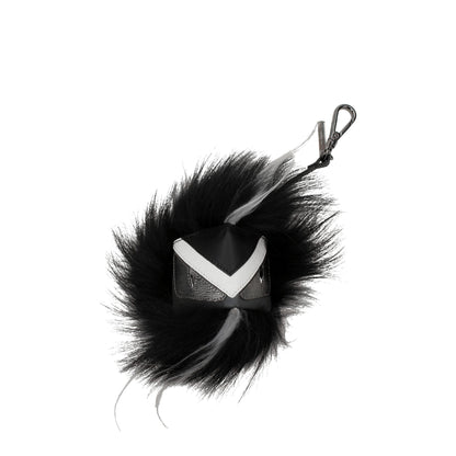 Fendi Black Leather Keychains