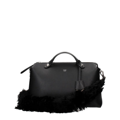 Fendi Black Leather Shoulder Bags