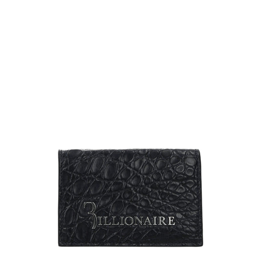 Billionaire Italian Couture Blue Crocodile Cardholders