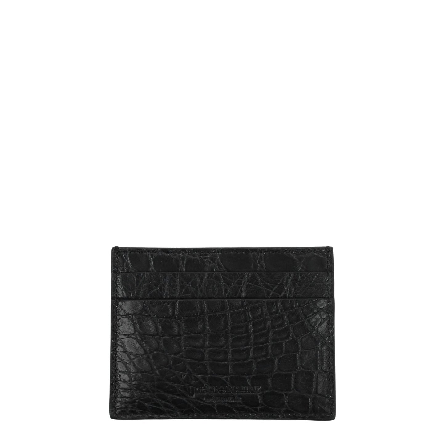 Billionaire Italian Couture Black Crocodile Cardholders