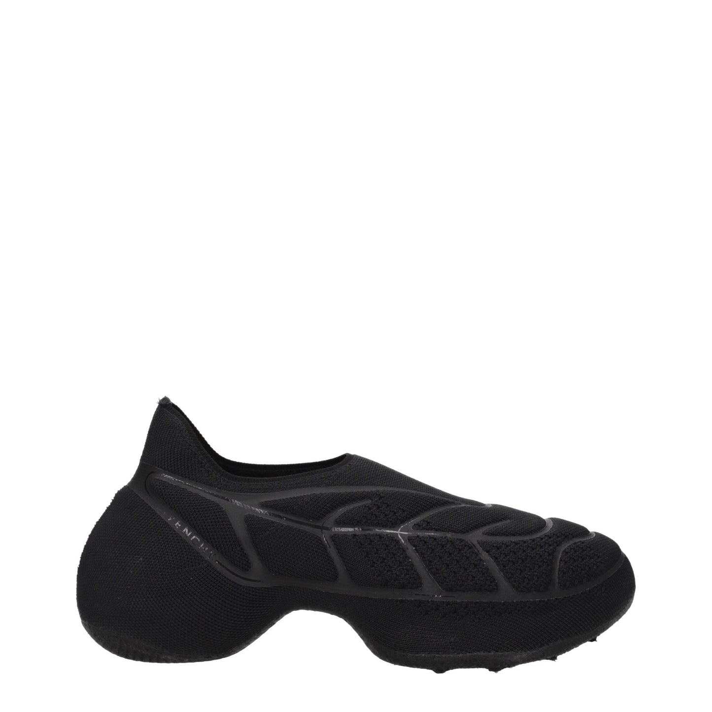 Givenchy Black Fabric Slip-On Loafers