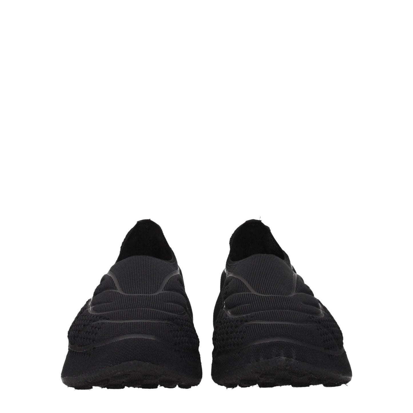 Givenchy Black Fabric Slip-On Loafers