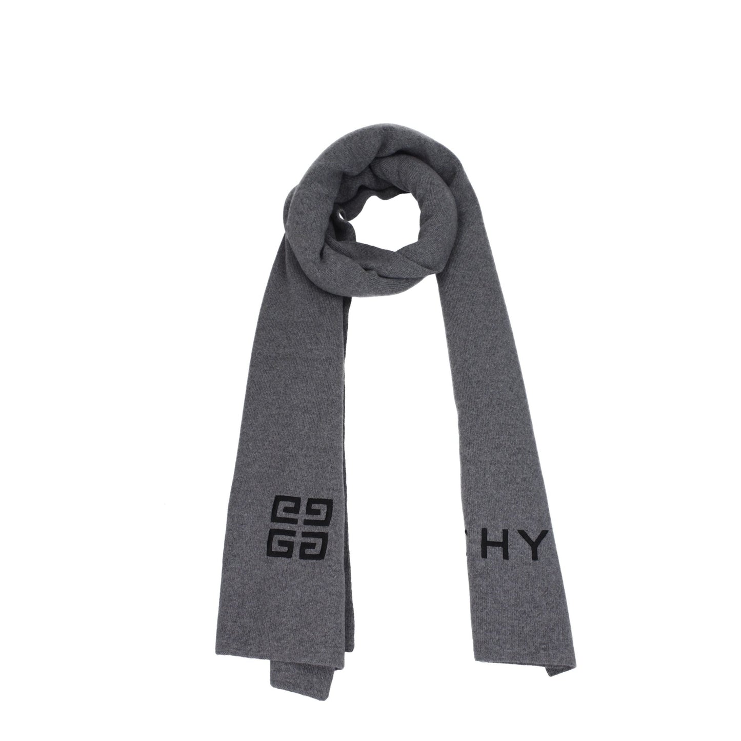 Givenchy Gray Wool Scarves