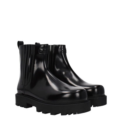 Givenchy Black Leather Ankle Boots