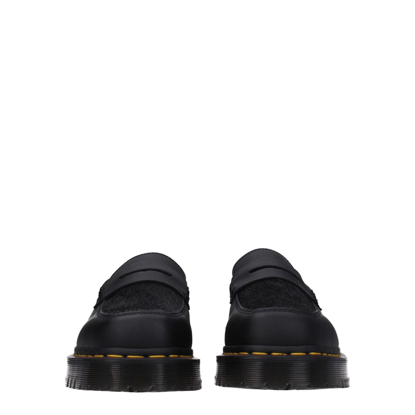 Dr. Martens Black Leather Slip-On Loafers