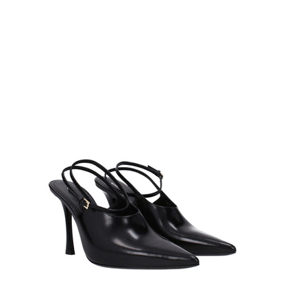 Givenchy Black Leather High Heel Pumps