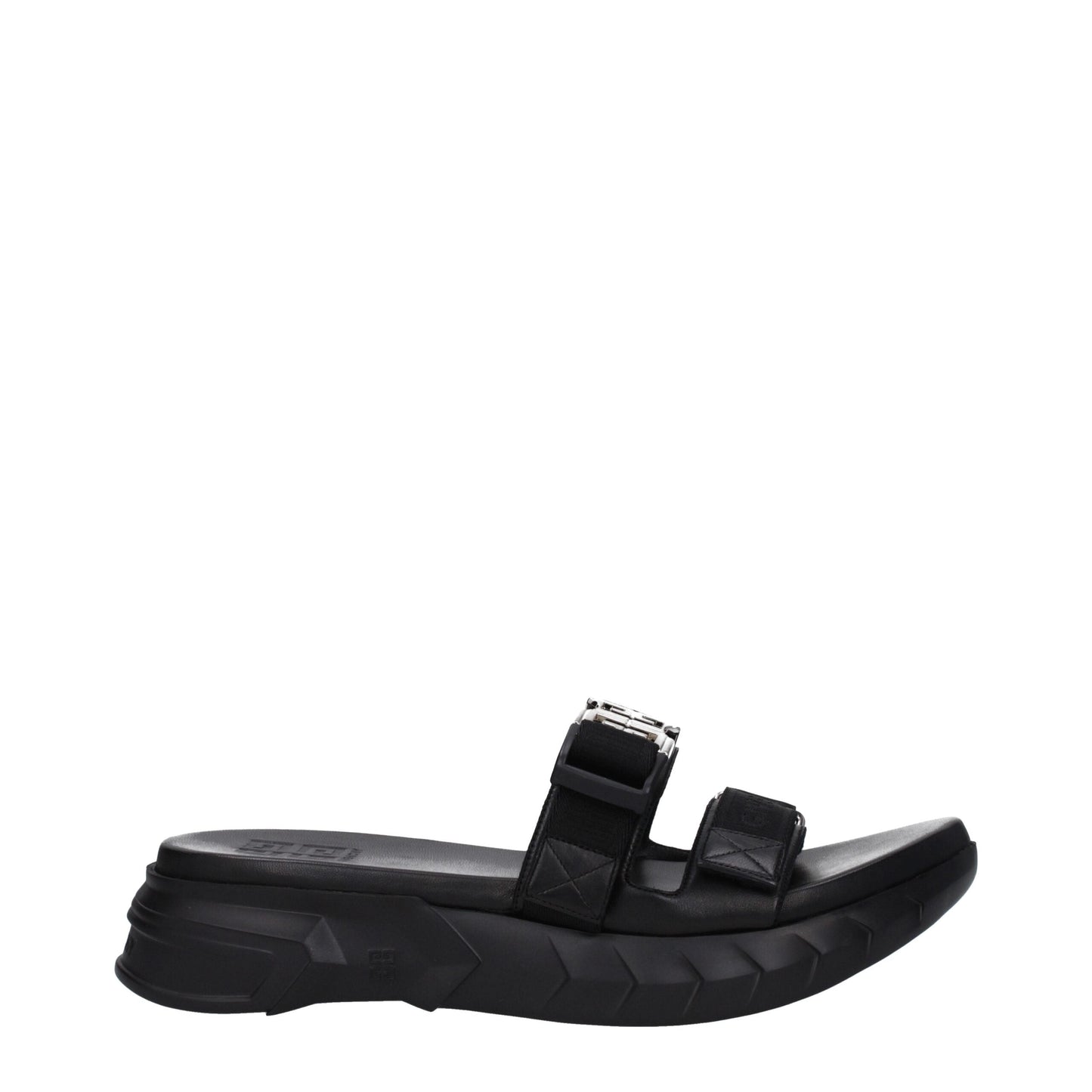Givenchy Black Fabric Slippers Sandals
