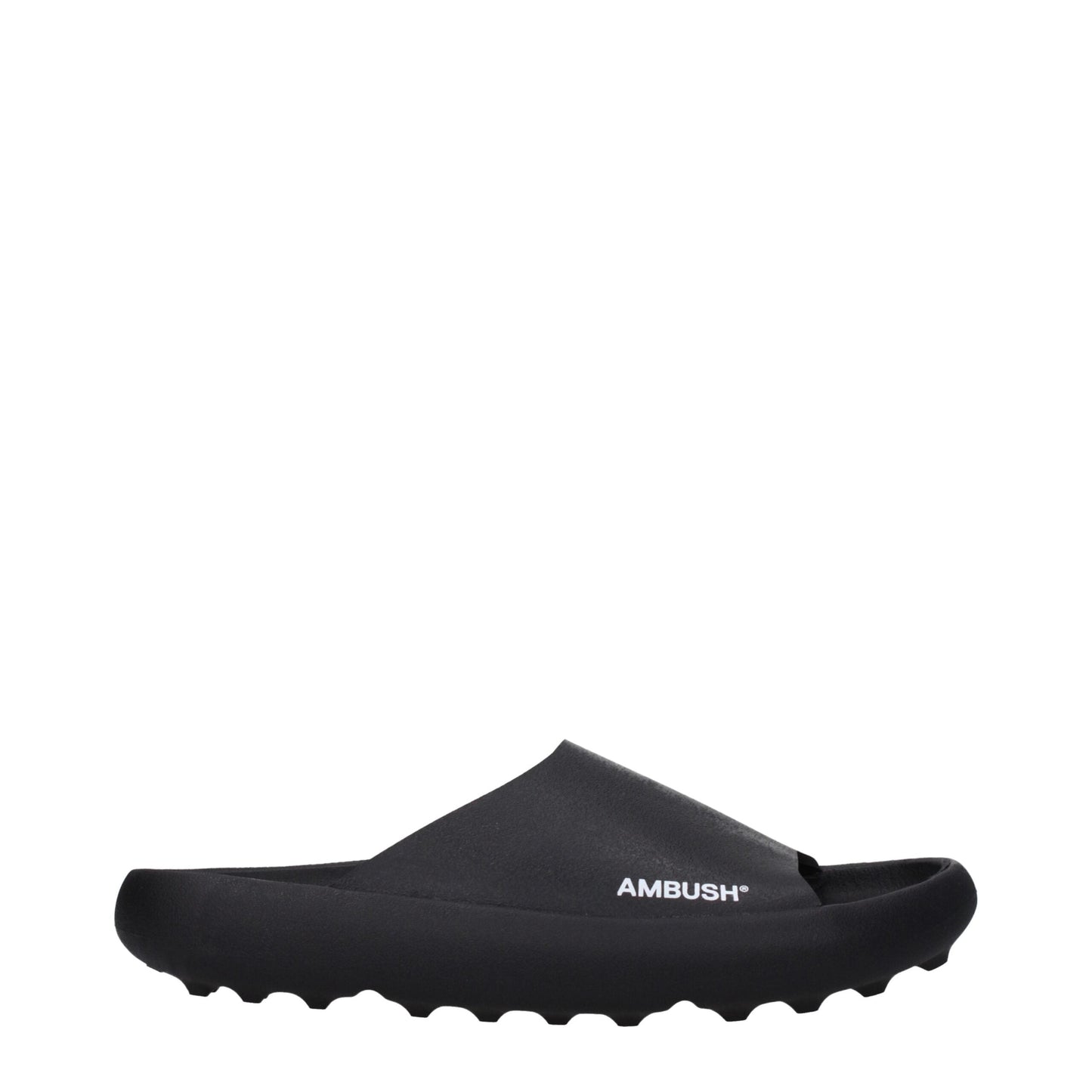 Ambush Black Cotton Slippers Sandals
