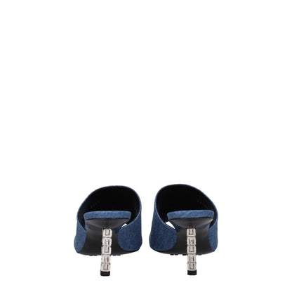 Givenchy Blue Fabric Platforms