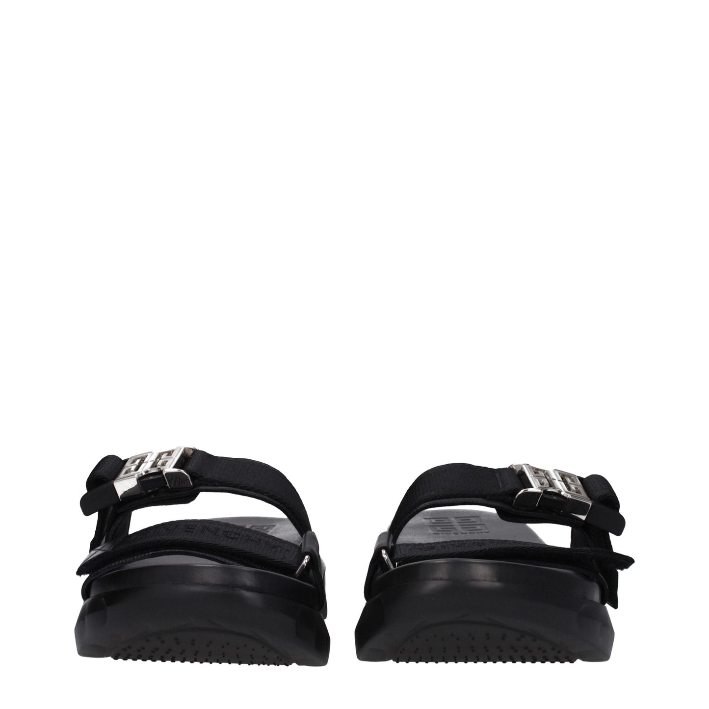 Givenchy Black Fabric Slippers Sandals