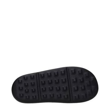 Ambush Black Cotton Slippers Sandals