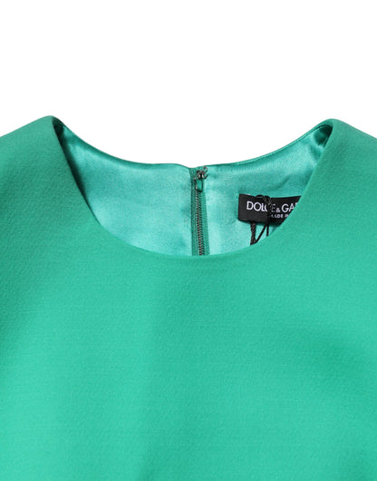 Dolce & Gabbana Green Sleeveless Bodycon A-line Mini Dress