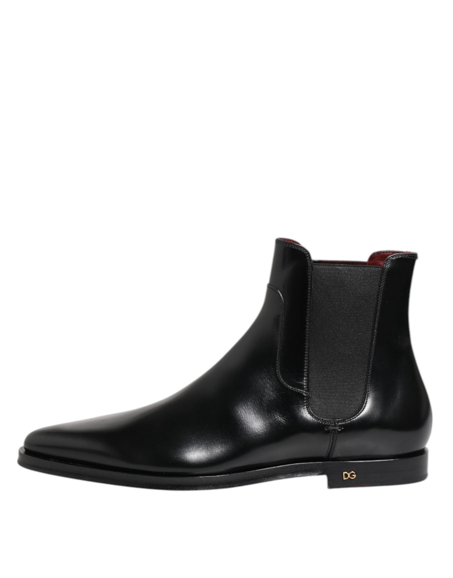 Dolce & Gabbana Black Leather MILLENIALS Mid Calf Boots Shoes