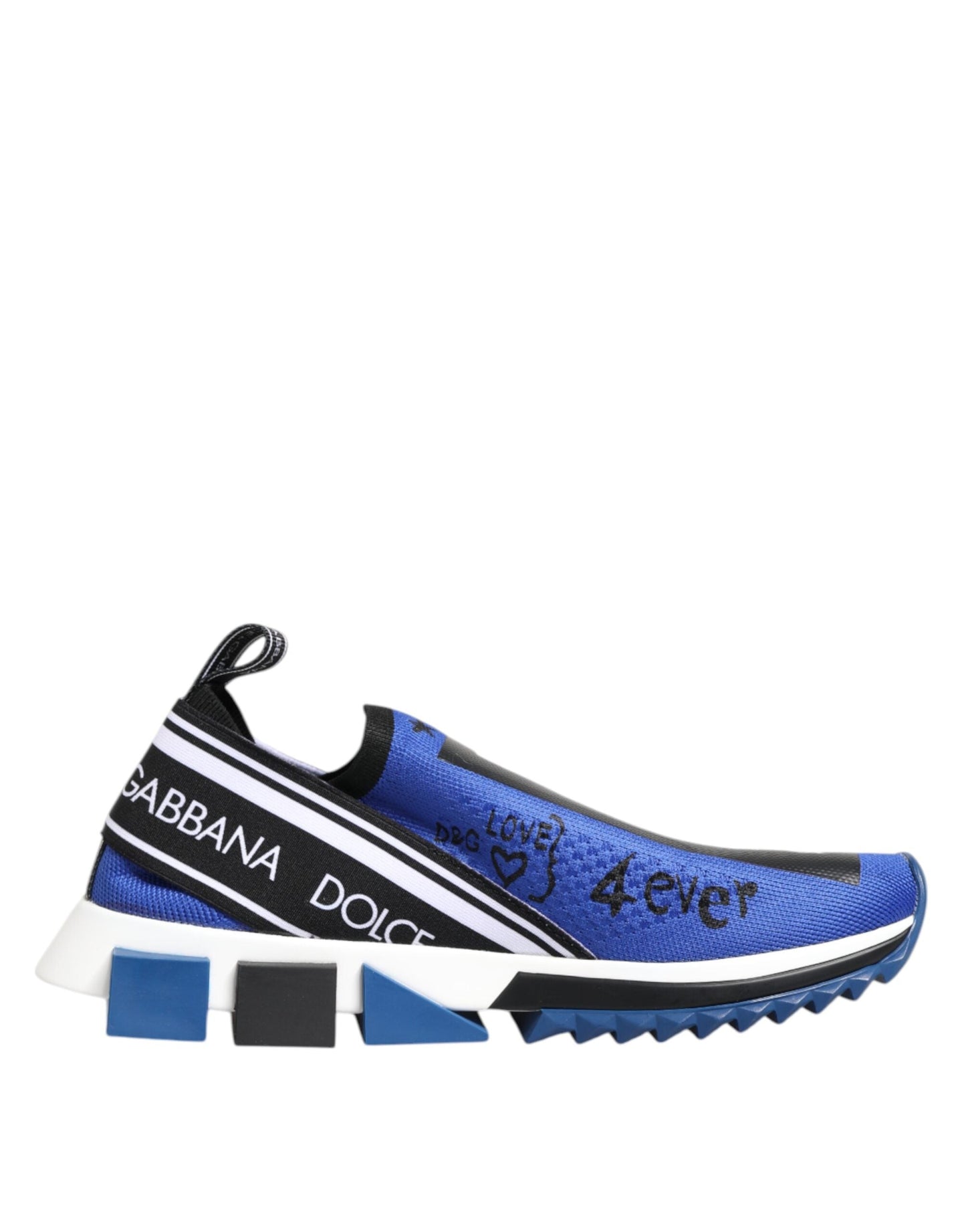 Dolce & Gabbana Blue Logo Low Top Sorrento Sneakers Shoes
