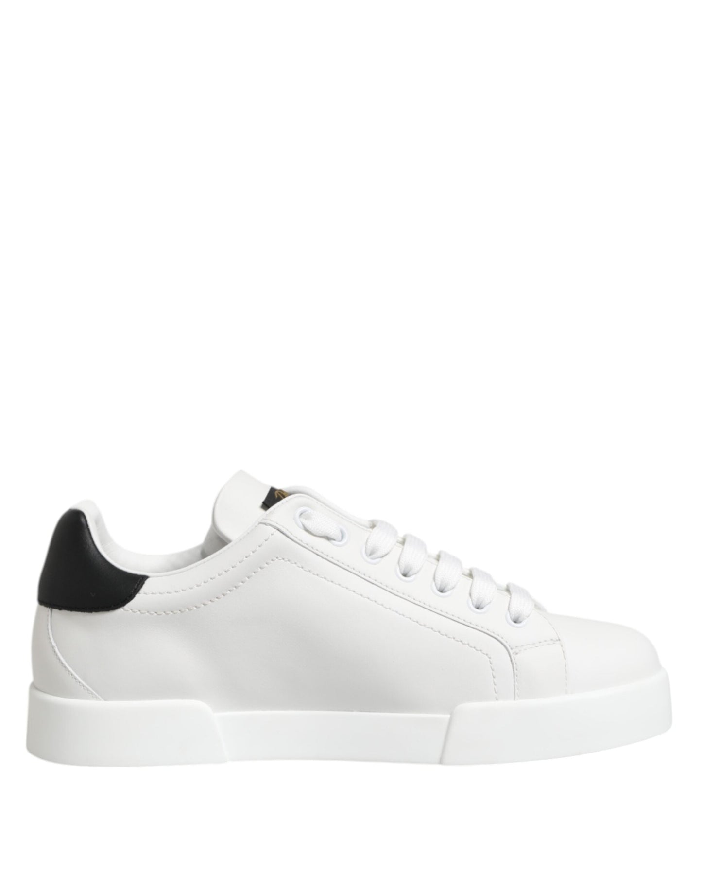 Dolce & Gabbana White Crown Patch Portofino Men Sneakers Shoes