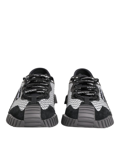 Dolce & Gabbana Multicolor Lace Up Low Top NS1 Sneakers Shoes