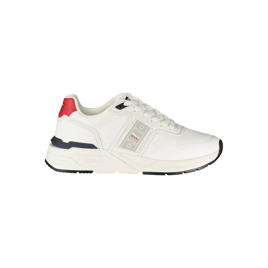 Blauer White Polyester Men Sneaker