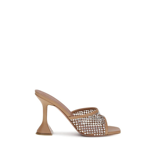Amina Muaddi Lupita Crystal Sandals