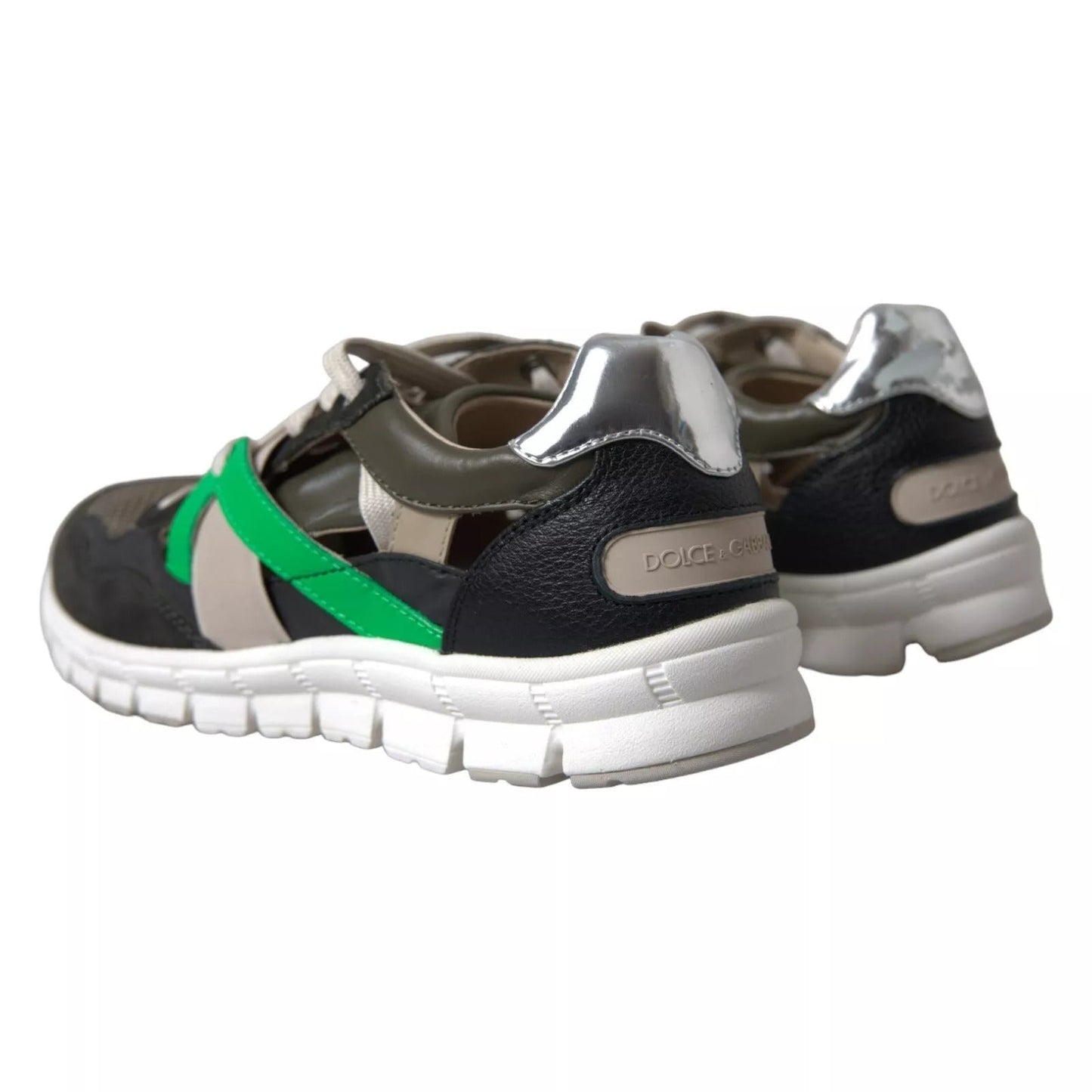 Dolce & Gabbana Sneakers Multicolor Leather Suede Shoes