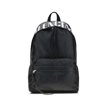 Balenciaga Crinkle Effect Backpack