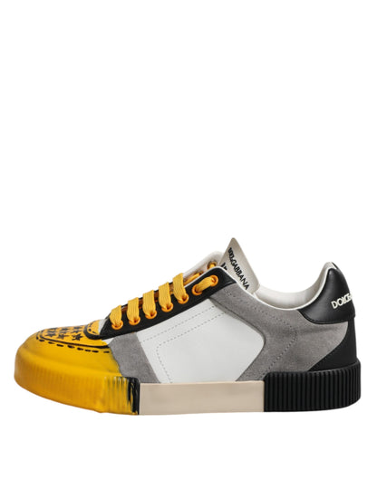 Dolce & Gabbana Multicolor MIAMI Low Top Sneakers Shoes