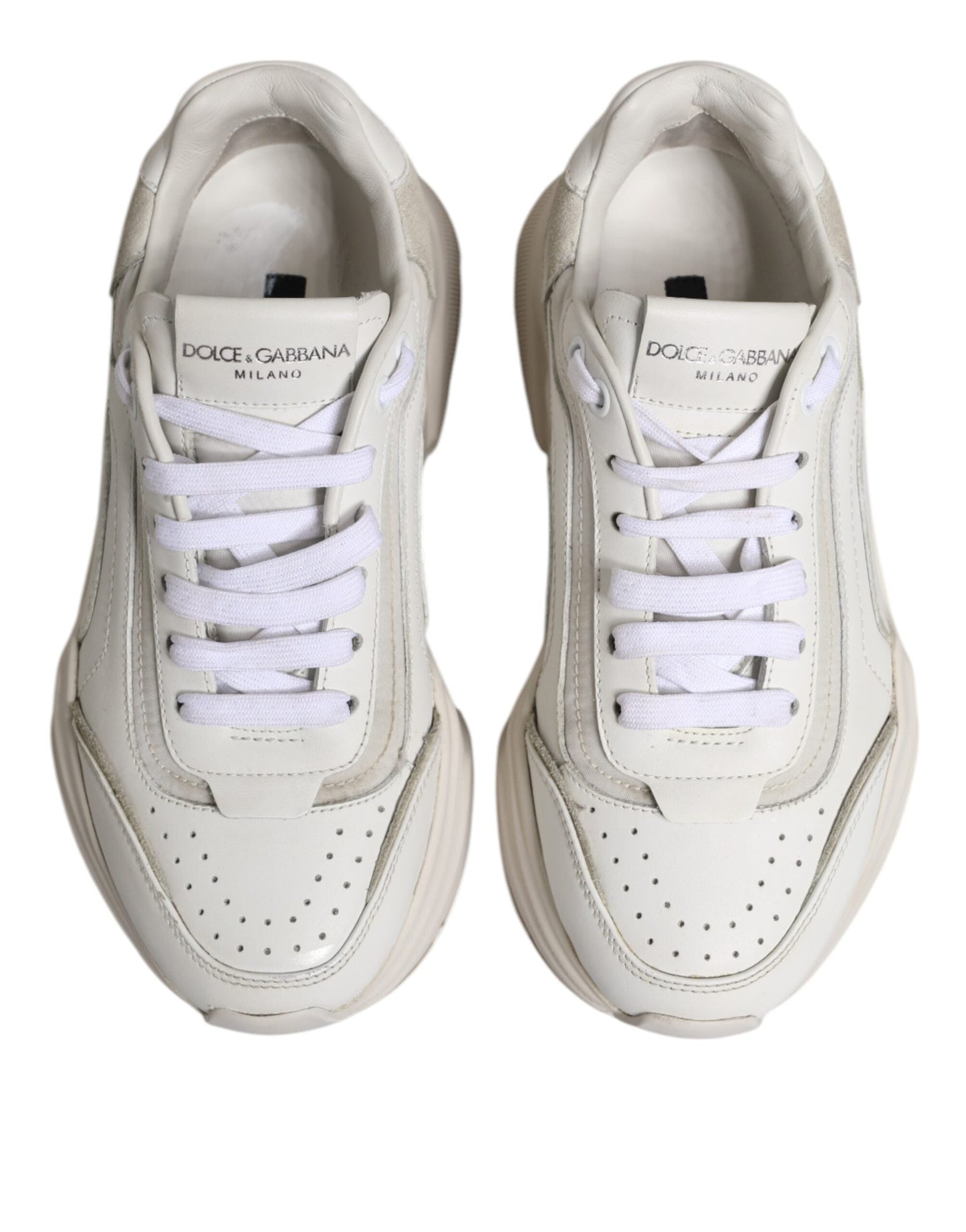 Dolce & Gabbana White Daymaster Low Top Sneakers Shoes