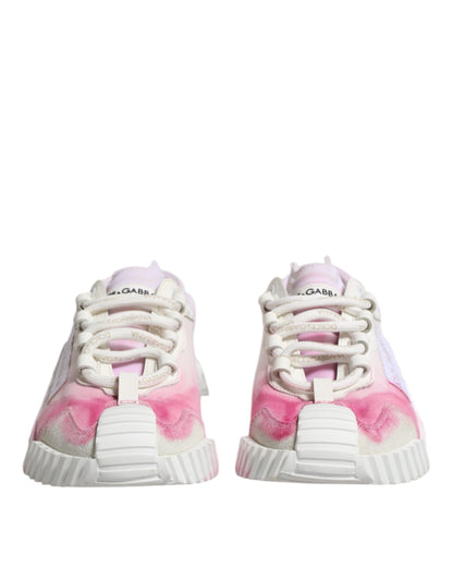 Dolce & Gabbana White NS1 Lace Up Low Top Sneakers Shoes