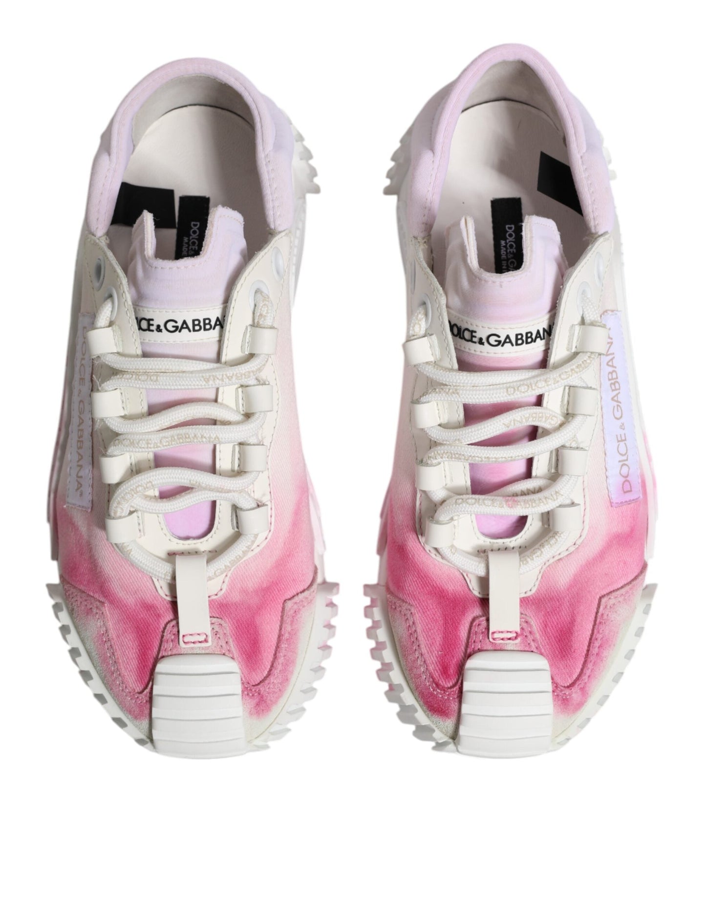 Dolce & Gabbana White NS1 Lace Up Low Top Sneakers Shoes