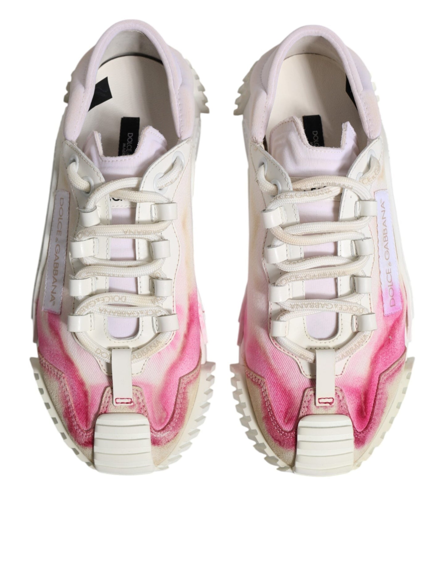 Dolce & Gabbana White NS1 Lace Up Low Top Sneakers Shoes