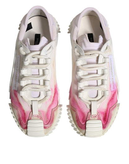 Dolce & Gabbana White NS1 Lace Up Low Top Sneakers Shoes