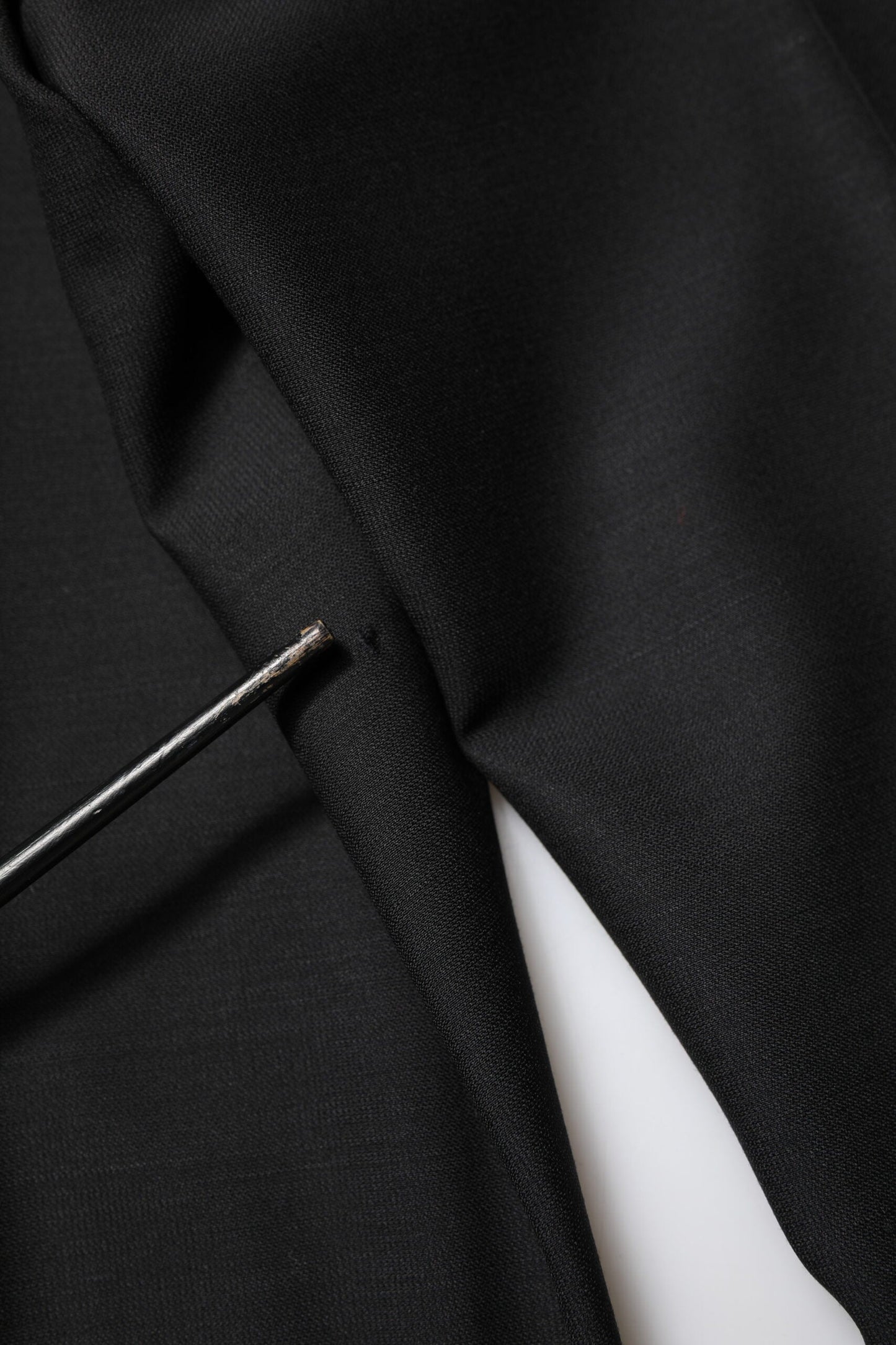 Dolce & Gabbana Black Wool Tapered Formal Men Dress Pants