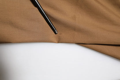Dolce & Gabbana Brown Cotton Chino Mid Waist Men Jogger Pants