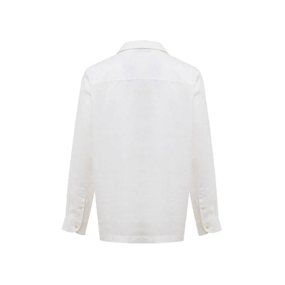 Gran Sasso White Linen Shirt