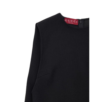 Gucci Black Wool Dress