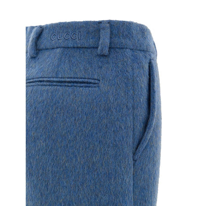 Gucci Blue Wool Short