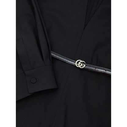 Gucci Black Wool Jumpsuit