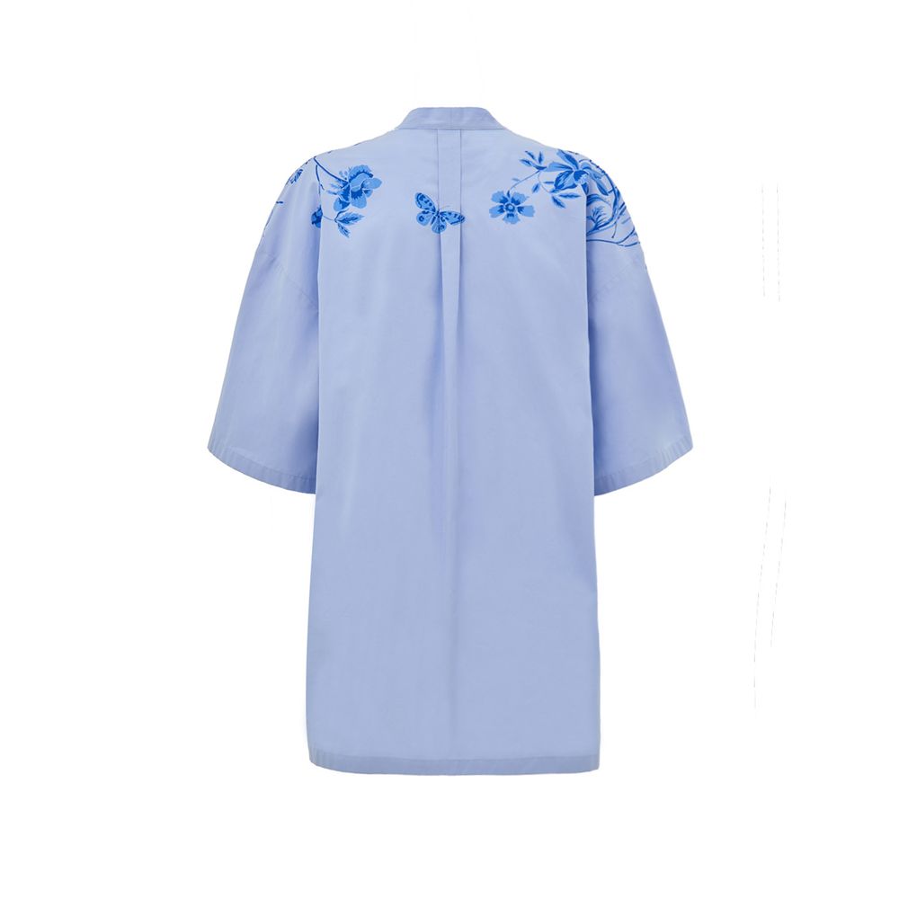 Gucci Blue Cotton Shirt