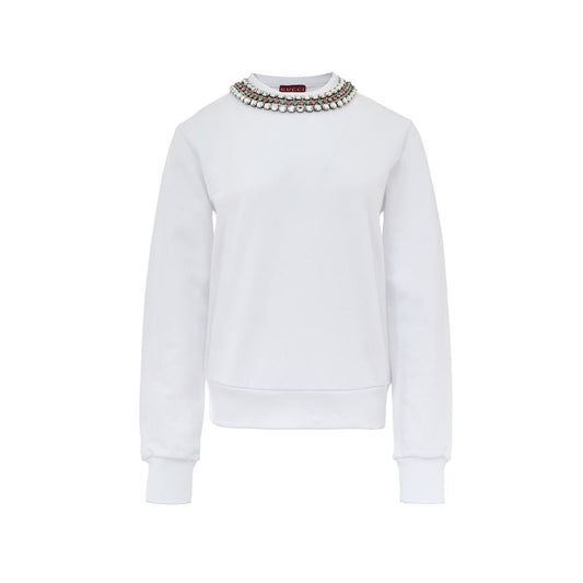 Gucci White Cotton Sweatshirt