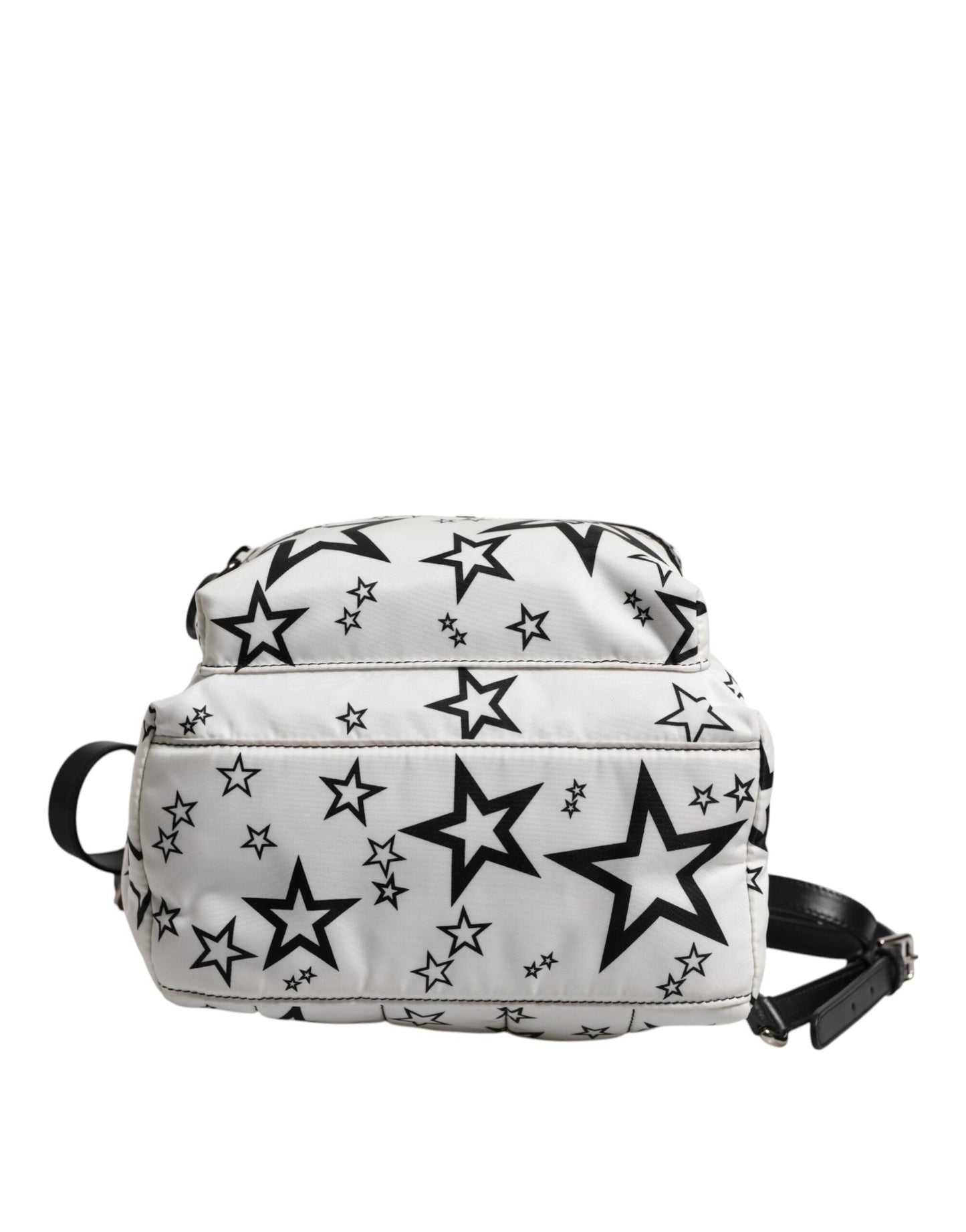 Dolce & Gabbana White DG Stars Print Nylon Travel Backpack Bag